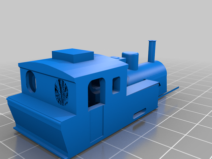 1000mm spreewaldbahnlok br 995633 h0m locomotive lokbody mechanical toys game functionnal 3d print model - Mito3D