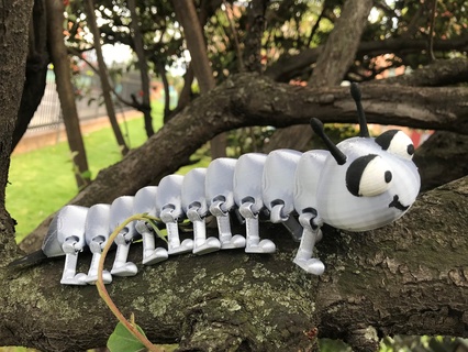 100 articolato piedi centopiedi giocattolo gadget design animali flessibile 3d print model - Mito3D