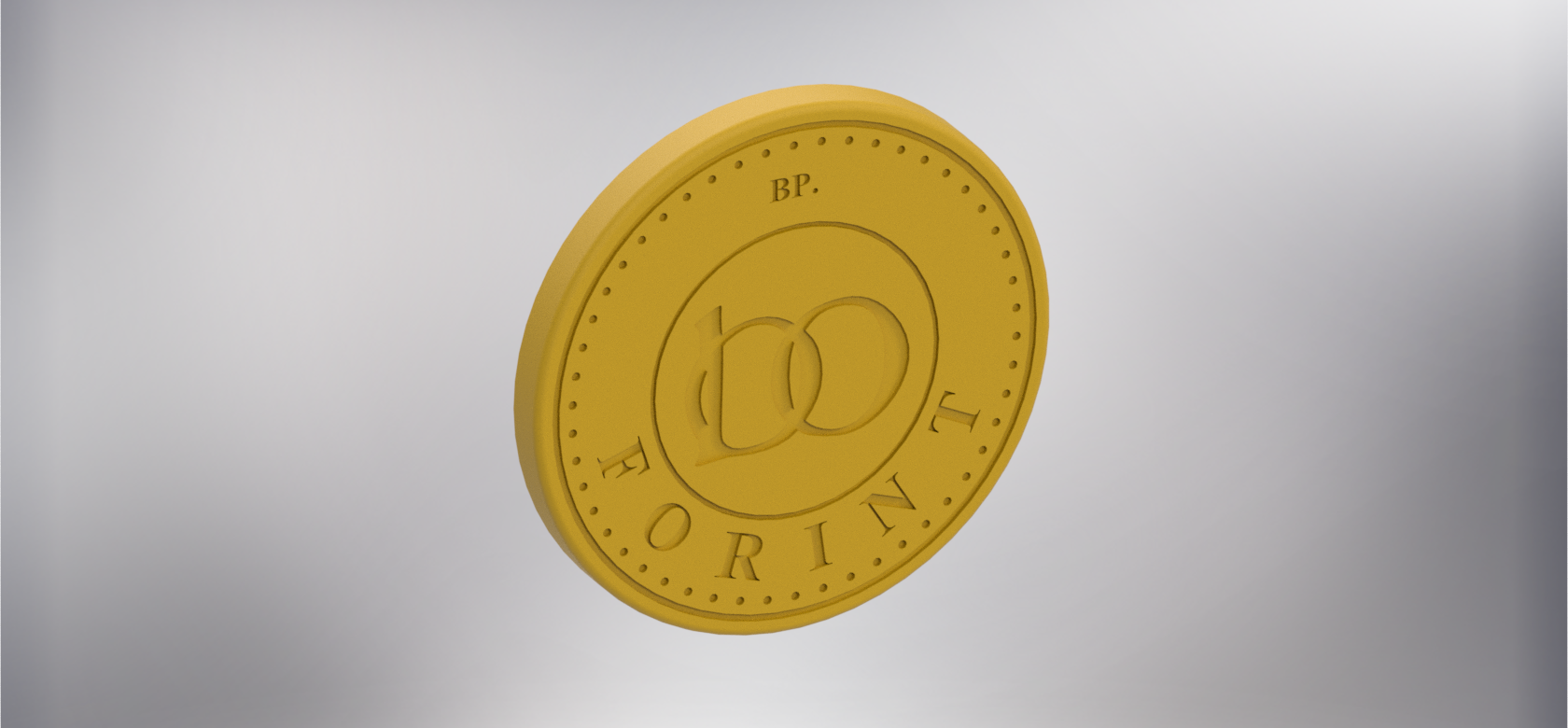 100 ft zoccolo moneta titolare supporto collezione 3D print model - Mito3D