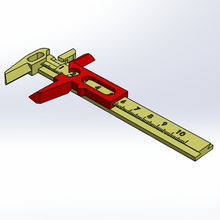 100 mm pinça ferramenta regra de medição as ferramentas 3d print model - Mito3D