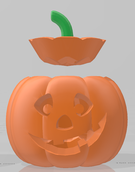 100mm candle pumpkin lid holder light 3D print model - Mito3D