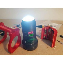100w conduziu a tocha v1 gadget torchlight 100 watt w luz lâmpada 2ma qad thomas santo gargantas brilhantes 3d print model - Mito3D