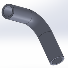 100x100 mm e 4 90' pipe ferramenta tubo 3d print model - Mito3D