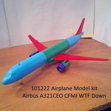 101222 model kit airbus a321ceo cfmi wtf airplane aircraft a321 a320 jet boeing 3d print model - Mito3D