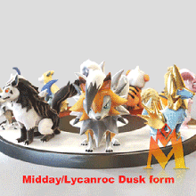 10 1 milieu Taille canin type pok lun pack mid chien fanart figurine Jeu midi lycanroc manélectrique granbull grogner hisuien furfrou 3d print model - Mito3D