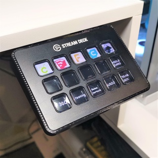 10 Grad Strom Deck Schreibtisch montieren Stream Gaming pc aufgeräumt Elgato 3d print model - Mito3D