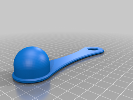 10 ml medición cuchara personalizado cucharón terminó cocina comida 3d print model - Mito3D