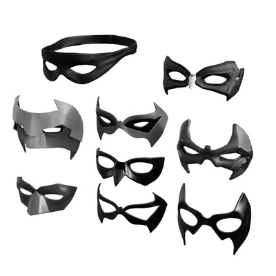 10 superhero domino masks pack mask robin hero vigilante 3d print model - Mito3D