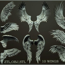 10 Flügel 3d print model - Mito3D