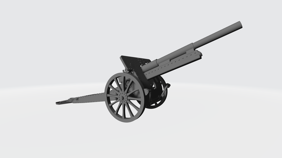 10cm 14 jogos protegido mundo guerra 2 1 parafuso açao alemão garupa búlgaro campo arma fogo 28mm artilharia 3d print model - Mito3D