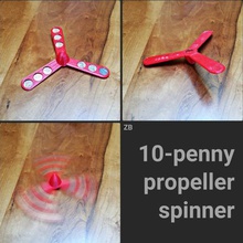 10-penny hélice spinner juego 3d print model - Mito3D