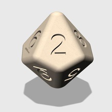 10 colindado mueren d10 decahedral juego decaedro de rol las adiciones multiplicaciones 3d print model - Mito3D