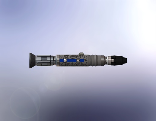 10th doctors sonic lightsaber hilt exploded version doctor who star wars screwdriver cosplay 3d print model - Mito3D