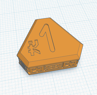 10th espaço anão relutante símbolo kronos 1 arte tokens marcadores Objetivos jogos guerra 3d print model - Mito3D