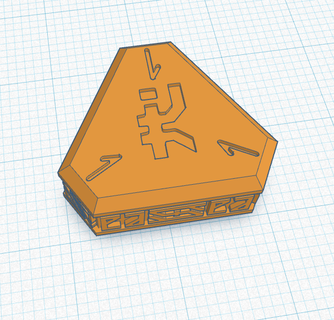 10th espaço anão relutante símbolo kronos 2 arte tokens marcadores Objetivos jogos guerra 3d print model - Mito3D
