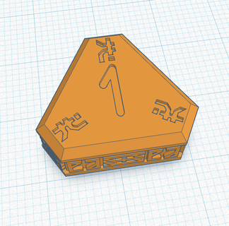 10th espaço anão relutante símbolo kronos 3 arte tokens marcadores Objetivos jogos guerra 3d print model - Mito3D