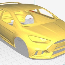 10th scale ford focus rs rc car two post lifts jack garage accessory tool addiction 3d print model - Mito3D