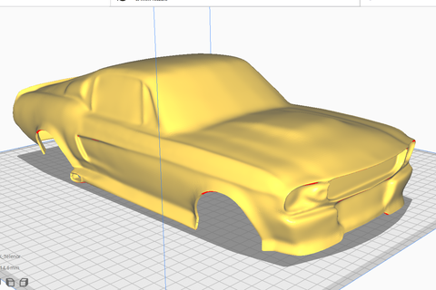 10th escala mustang eleanor jogos rc carro 8th garagem adição chassis arrastar noz vau 3d print model - Mito3D