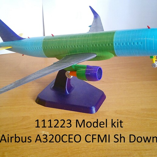 111223 airbus a320ceo cfmi sh avião aeronave a321 a320 a319 a318 jato boeing 3D print model - Mito3D