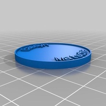1 arte personalizado moedas Distintivos 3d print model - Mito3D