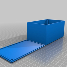 120 project box lid screws customized electronics 3d print model - Mito3D