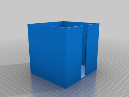 120x110 cuadrado lijado papel caja tapa herramientas contenedores organización almacenamiento 3d print model - Mito3D