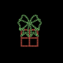 12 bow christmas decorations 12mm pixels 3d print model - Mito3D