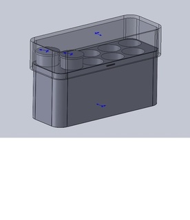 12 calibro 9 round munizioni scatola utensili 12ca cartuccia 3d print model - Mito3D