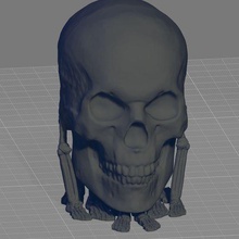 12 ft pé esqueleto Bruxas decoração suporte 3d print model - Mito3D