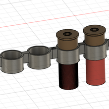 12 calibre cáscara batería caso funda aa artilugio caja soporte 3d print model - Mito3D