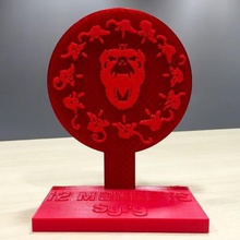12 macacos exército dos símbolo a arte sinais de logotipos 3d print model - Mito3D