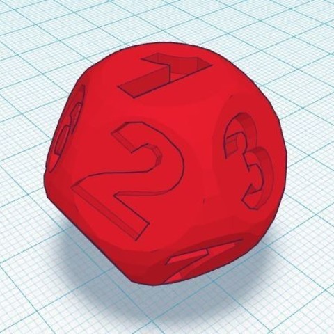 12 dégrossies jeu de faces dés 3D print model - Mito3D