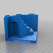 12 sided tower - brick walls taller game games 3d print model - Mito3D