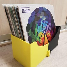 12 Vinyl Aufzeichnung Box Musik Container Sammlung Lager 3d print model - Mito3D