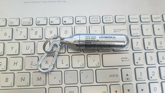 12g co2 cartridge keychain 3d printing 3d print model - Mito3D