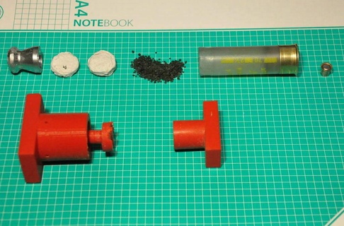 12ga wad making mini press cartridge reloading tools slug sport activities physical activites outdoor 3d print model - Mito3D