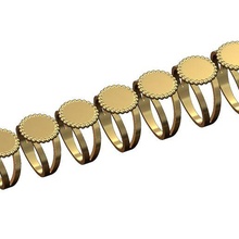 12mm oyulabilir daire mühür yüzük 3d Yazdır model takı yazdırılabilir altın gümüş mücevher sterlin yüzüğü moda lüks modern Beyan yuvarlak boş gravür kabarcık 3d print model - Mito3D