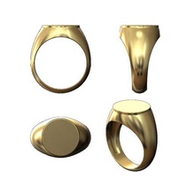 12mm plano branco gravável sinete anel miniset 3d impressão modelo joalheria imprimível ouro prata jóias esterlina Signetring menring moda acessórios luxo moderno declaração volta 3d print model - Mito3D