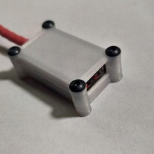 12v 5v USB adım dönüştürücü muhafaza araç inmek durum kılıf elektronik 3d print model - Mito3D
