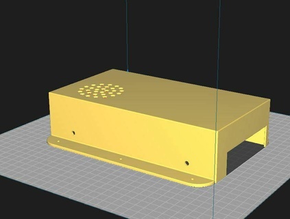 12v energia fornitura montaggio scatola lato montare 3d print model - Mito3D