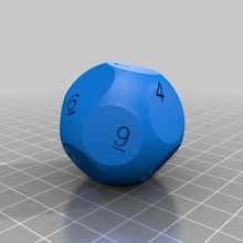 13-sided die game dice customized 3d print model - Mito3D