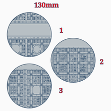 130mm bases walkway industrial miniature base sector mechanicus wargaming warhammer 40k wh40k toy_game_accessories 3d print model - Mito3D