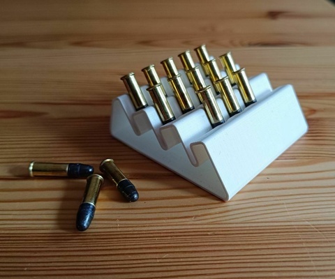 13 rodadas suporte 22lr munição esporte 3d print model - Mito3D