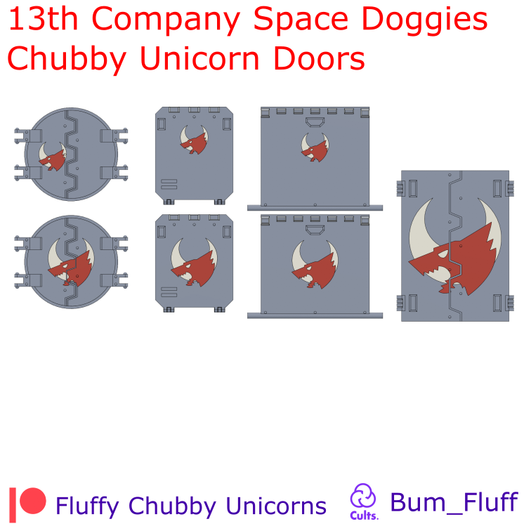 13th compagnie espace toutous joufflu Licorne portes guerre marteau 42k Véhicules sauvage porc chasse animal tourbillon colère bulldozer ciel grattoir sol pillard Sparte spartiate 28mm table jeu loups 3D print model - Mito3D