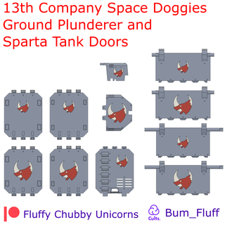 13th company space doggies ground plunderer sparta tank doors hatches armour war hammer 42k vehicles chubby unicorn hunting animal swirlbreeze angry bulldozer sky scraper spartan 28mm tabletop gaming wolves 3d print model - Mito3D