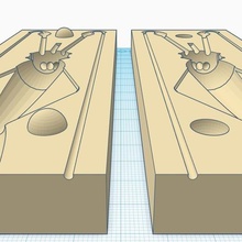 140mm Tintenfisch Muschel verschiedene Angeln shad weich locken Schimmel Tür Mantel cane minnow 3d print model - Mito3D