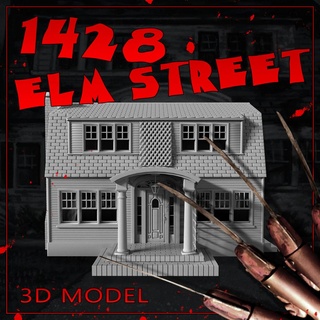 1428 elm street 1428 elm street elm street freddy house freddy krueger nightmare elm street  3d print model - Mito3D