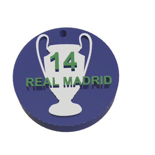 14 champions réel Madrid 3D print model - Mito3D