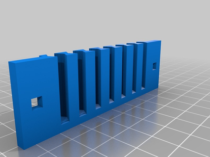14 hex bit titolare supporto parete montato 3d barra mano utensili Fai 3d print model - Mito3D