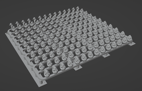 154 crânes bases dioramas print in bulk crâne diorama base jeu guerre wargaming 3d print model - Mito3D